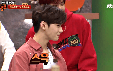 [슈가맨2] 얼굴천재 차은우랑 눈싸움하는 레드벨벳 반응.jpgif | 인스티즈