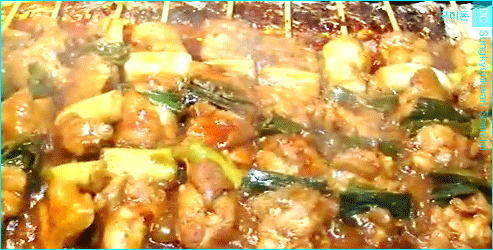 맛있는 간식! 출출할땐~ 닭꼬치 움짤 gif | 인스티즈