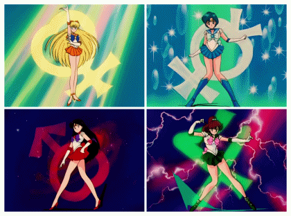 90년대 마법소녀물 4대장.gif | 인스티즈