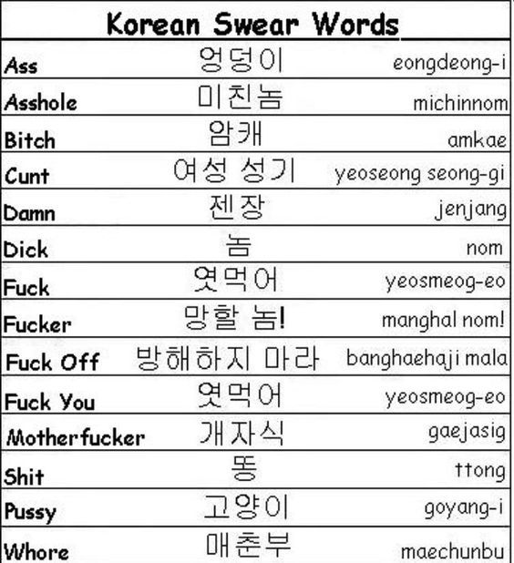 영어로 번역된 한국어의 욕 | 인스티즈