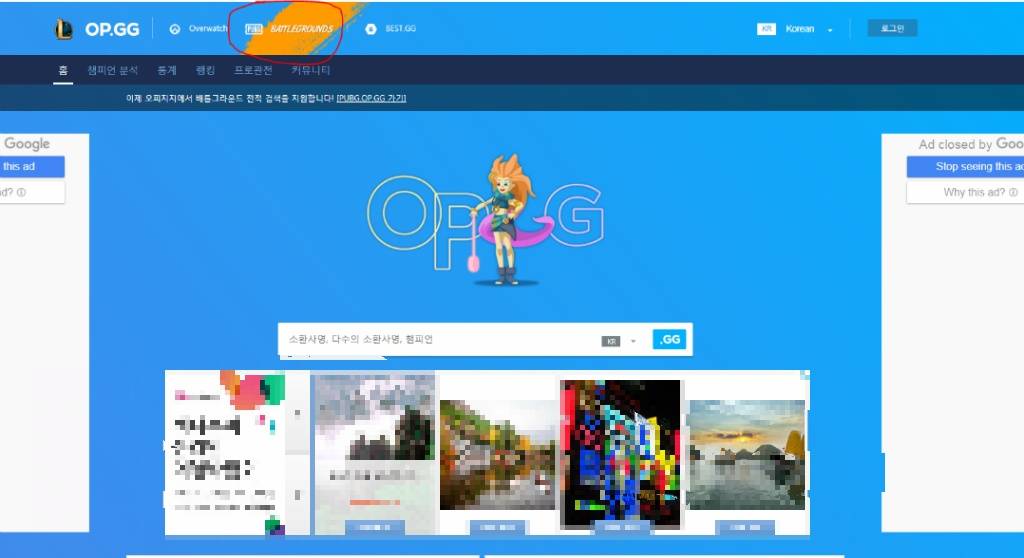 배틀그라운드 전적 확인과 그 라운드 유저들 킬과 등수를 알려주는 사이트 (pubg.op.gg) | 인스티즈