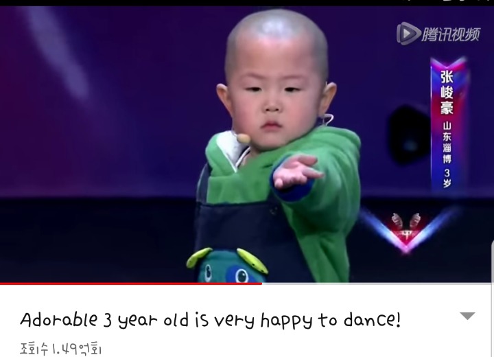 중국 오디션에 나온 춤추는 3살 애기 | 인스티즈