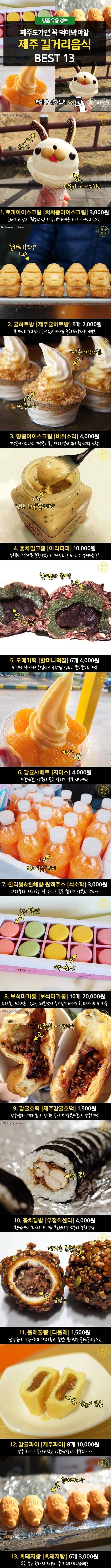 제주도 가면 꼭 먹어봐야할 제주 길거리음식 13선 | 인스티즈