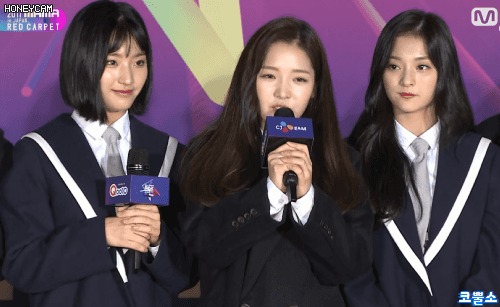 MAMA 프로미스나인 레드카펫.gif | 인스티즈