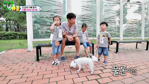 [슈돌] 강아지와 산책하다가 똥 치워주는 대박이 | 인스티즈