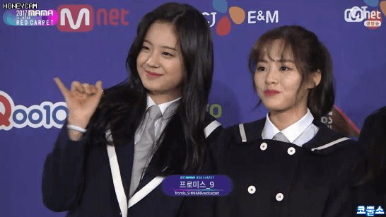 MAMA 프로미스나인 레드카펫.gif | 인스티즈