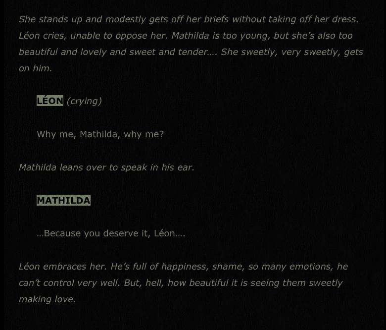 영화 레옹에서 삭제된 레옹과 마틸다의 섹스신 | 인스티즈