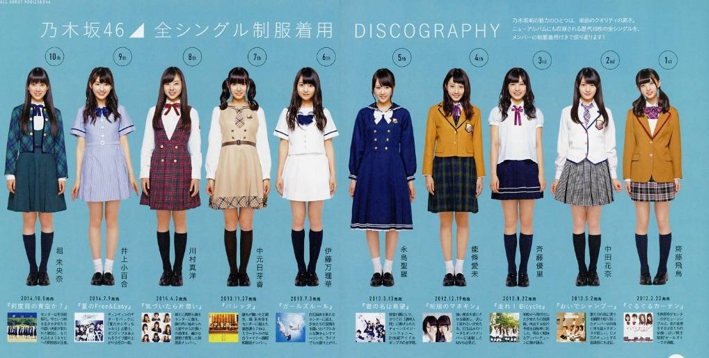 비주얼좋은 일본여자아이돌 그룹의 싱글별 교복 변천사 ㄷㄷㄷㄷㄷㄷ | 인스티즈
