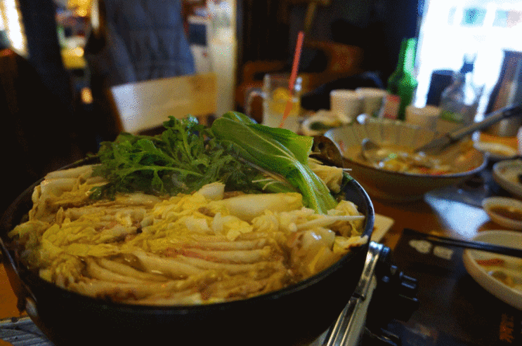 일본 전골 깔끔하고 개운한 밀푀유나베 움짤 gif | 인스티즈