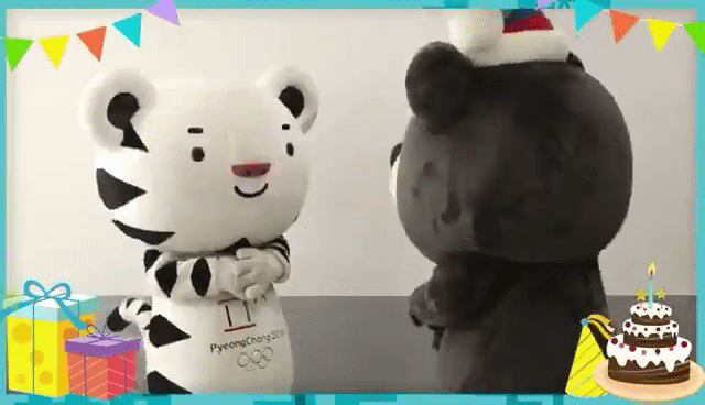 서로 생축해주는 수호랑과 반다비 ㅋㅋㅋ | 인스티즈