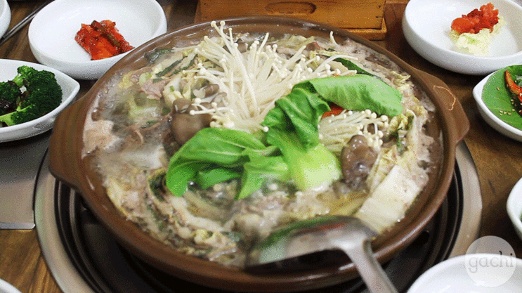 일본 전골 깔끔하고 개운한 밀푀유나베 움짤 gif | 인스티즈