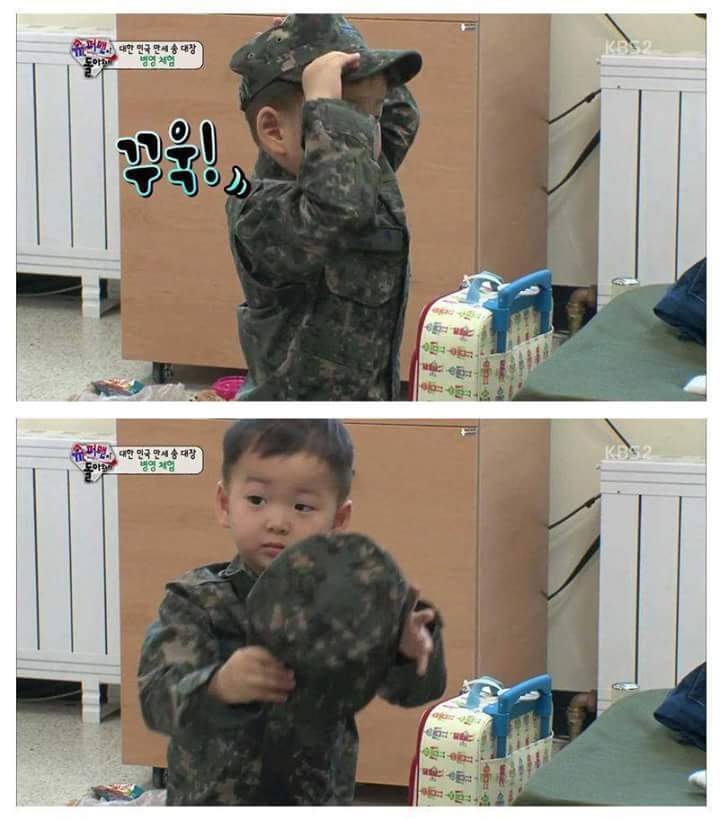 [슈돌] 삼둥이 군대체험이 아니라 교관님 유치원 체험 .jpg | 인스티즈