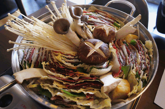 일본 전골 깔끔하고 개운한 밀푀유나베 움짤 gif | 인스티즈