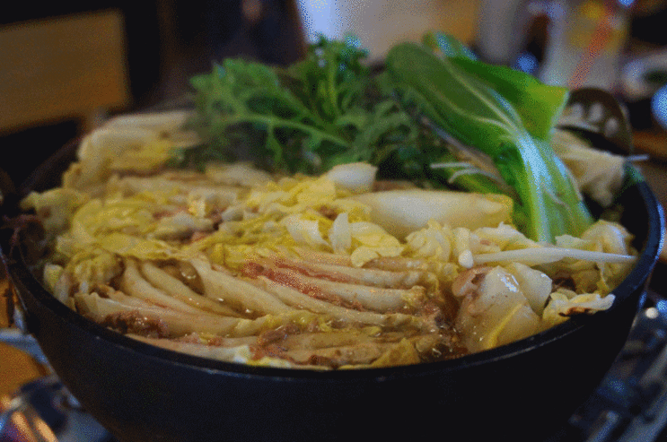 일본 전골 깔끔하고 개운한 밀푀유나베 움짤 gif | 인스티즈