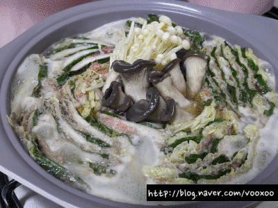 일본 전골 깔끔하고 개운한 밀푀유나베 움짤 gif | 인스티즈