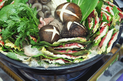 일본 전골 깔끔하고 개운한 밀푀유나베 움짤 gif | 인스티즈