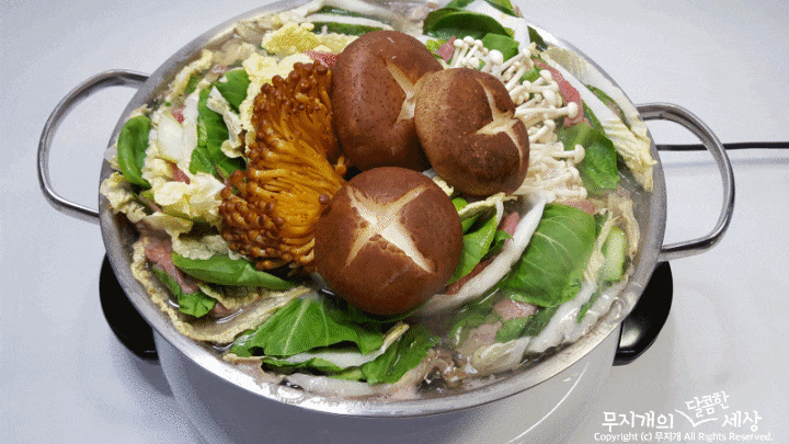 일본 전골 깔끔하고 개운한 밀푀유나베 움짤 gif | 인스티즈