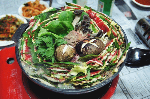 일본 전골 깔끔하고 개운한 밀푀유나베 움짤 gif | 인스티즈