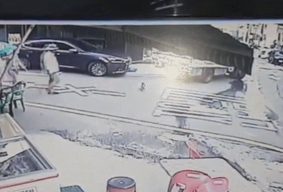 고양이를 발로 걷어차버리는 할배....gif | 인스티즈