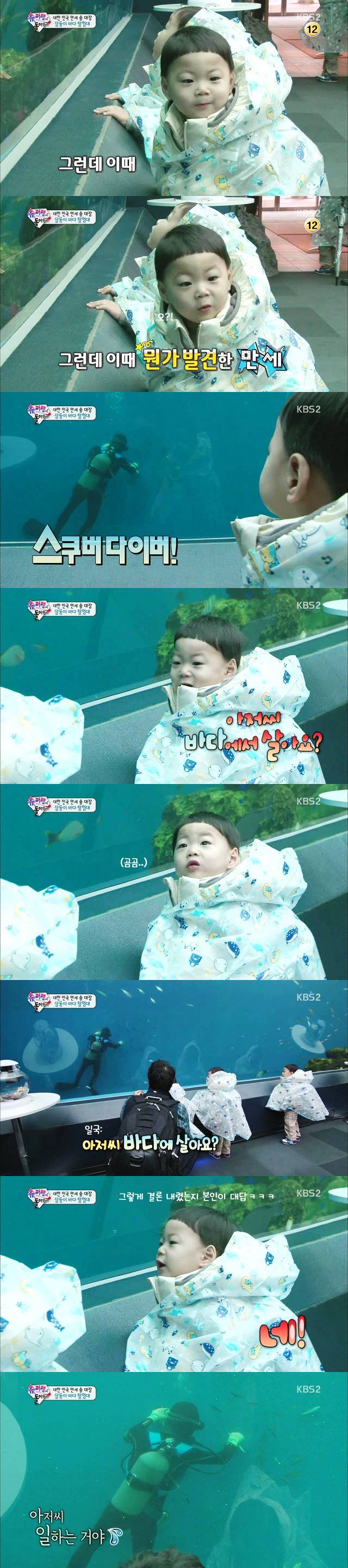 [슈퍼맨이돌아왔다] 아이들의 순수함이 보였던 삼둥이 수족관 에피♡.jpg | 인스티즈