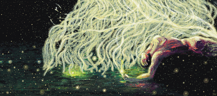 반고흐의 작품이 떠오르는 몽환적인 일러스트 | 인스티즈