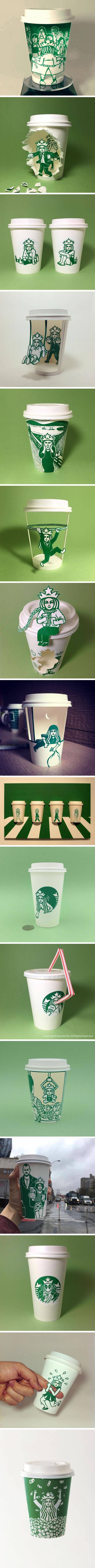 스타벅스 인어의 은밀한 사생활 (Artist Reveals The Mysterious Hidden Life Of Starbucks' Mermaid) | 인스티즈