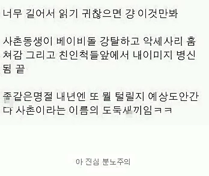 사촌동생에게 엘사인형 뺏긴 썰.txt (고전주의) | 인스티즈