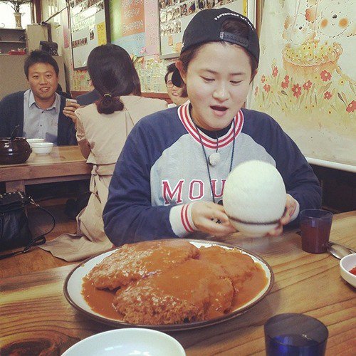 김신영이 도전했다는 대왕돈까스.JPG | 인스티즈