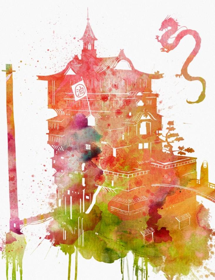 지브리 스튜디오 수채화 포스터 | 인스티즈