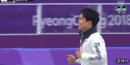 스피드스케이팅 김민석 동메달!!!!.gif | 인스티즈