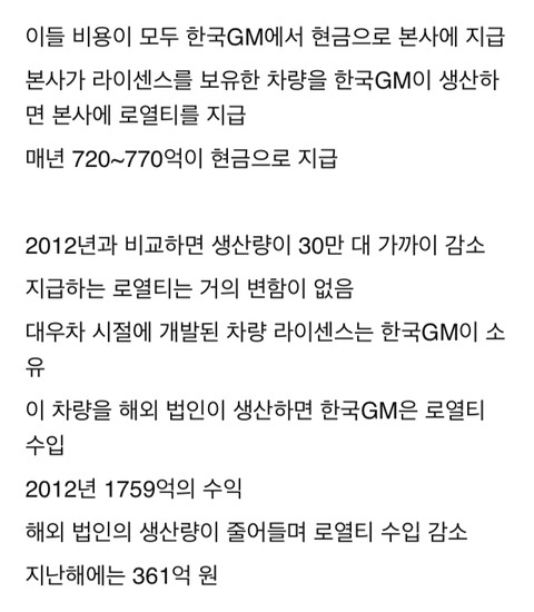 한국GM은 GM본사의 현금인출기에 불과했다.txt | 인스티즈