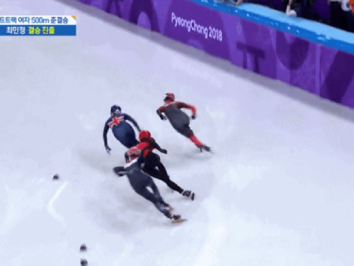 최민정 실격논리대로라면 이건 왜 실격아닌지 이해안가는 준결승 킴부탱.gif | 인스티즈