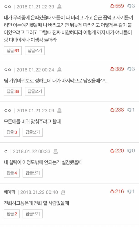 너네 가장 비참했을때가 언제니 | 인스티즈