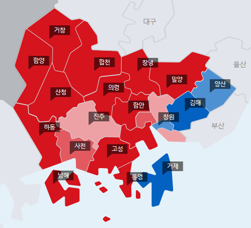 경남... 신도시 vs 구도심 득표율... 세대갈등 JPG | 인스티즈