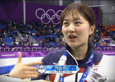 경기 끝나고 울컥한 박승희 선수 gif | 인스티즈