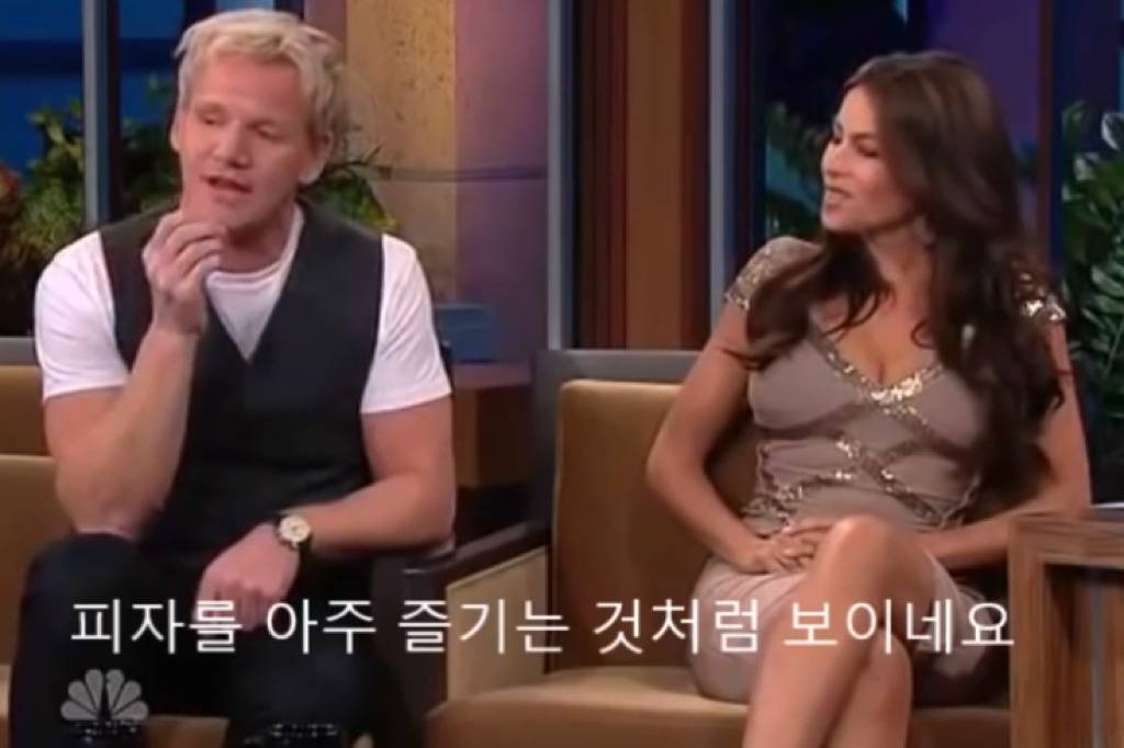 고든램지가 소피아 베르가라한테 토크쇼에서 한 행동들 .jpg | 인스티즈