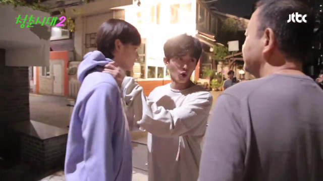 [청춘시대2] 본방보다 더 설레는 조장훈& 진명재완 키스신 메이킹.jpgif | 인스티즈