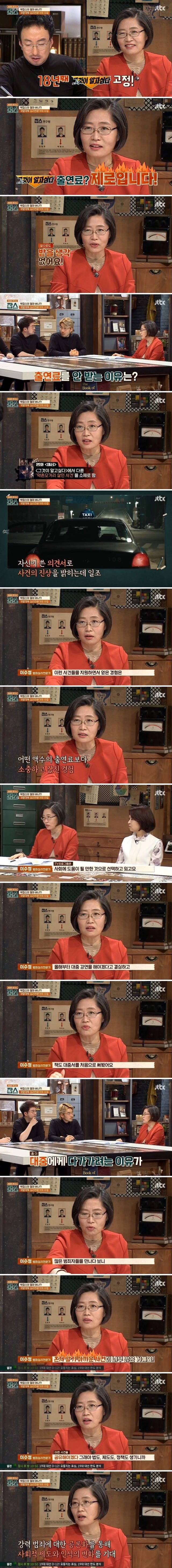 이수정 교수가 18년째 그것이 알고싶다 출연료 안받는 이유.jpg | 인스티즈