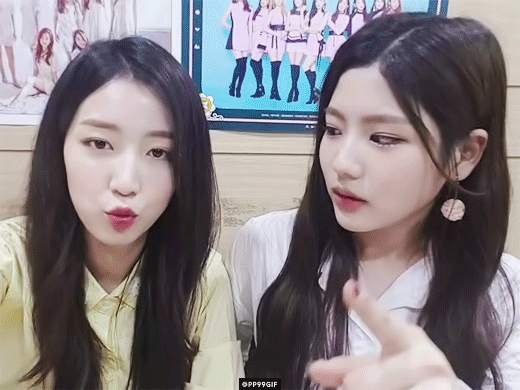 오늘자 구구단 브이앱 하나 혜연.gif | 인스티즈