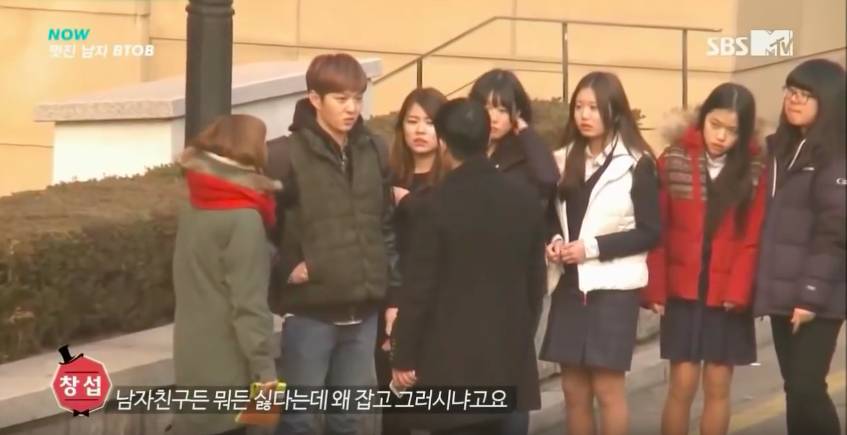 데이트 폭력 상황에 대처하는 남자 아이돌 | 인스티즈