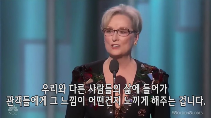 우리나라 연예인들이 보고 느꼈으면 하는 메릴 스트립 수상소감 | 인스티즈