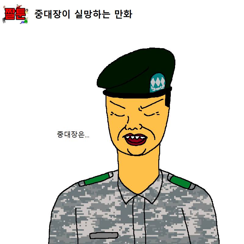 [만화] 중대장이 실망하는 만화 | 인스티즈