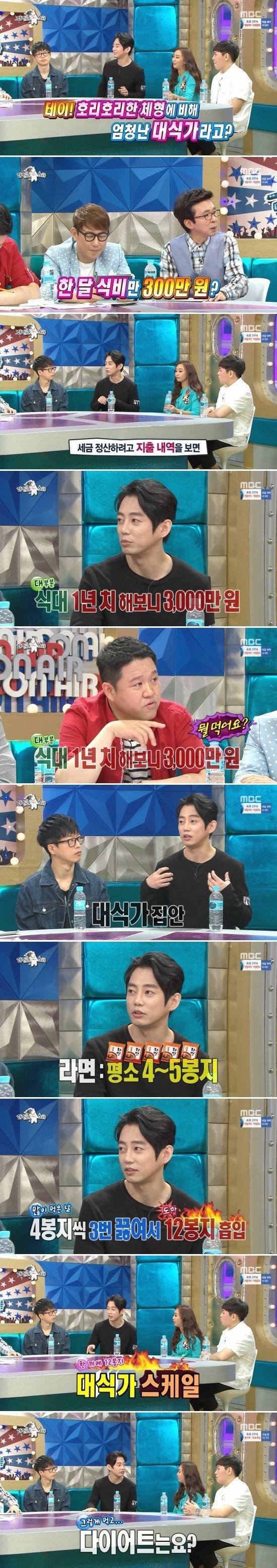 한달 식비만 300만원인 연예인.jpg | 인스티즈