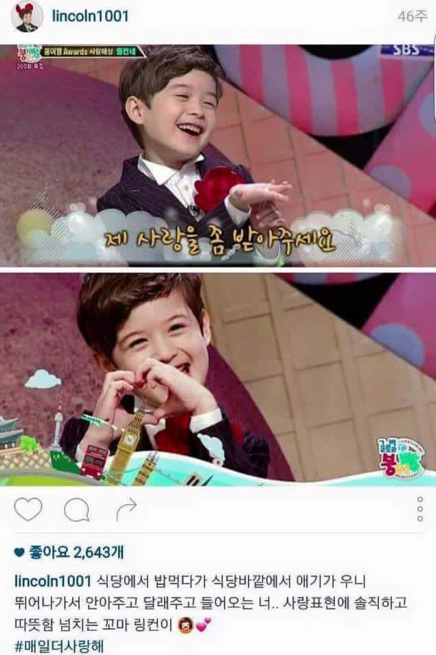 마음이 너무 예쁜 링컨이 | 인스티즈