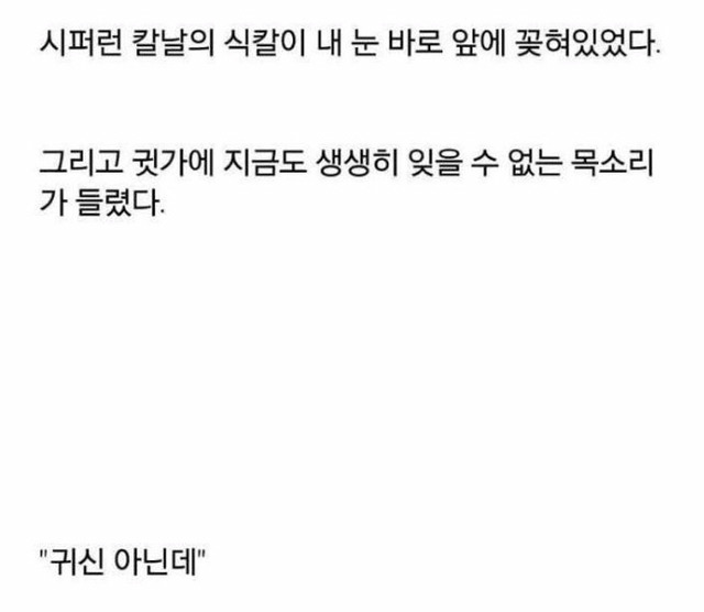 진짜 무서운 이야기 (소름주의) | 인스티즈