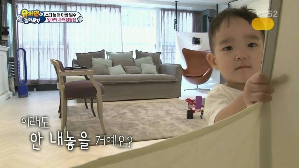 [슈퍼맨이돌아왔다] 엉아 다을이가 삼촌한테 까까를 얻어내기 | 인스티즈