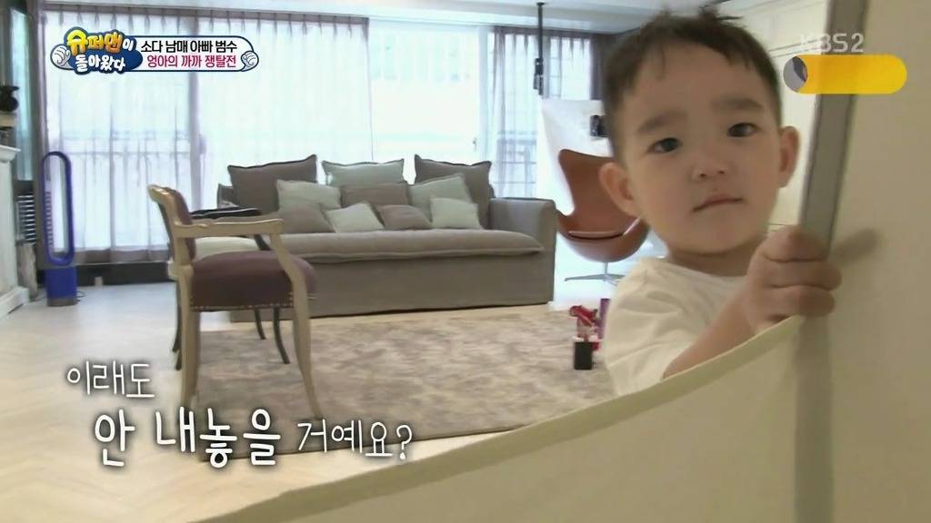 [슈퍼맨이돌아왔다] 엉아 다을이가 삼촌한테 까까를 얻어내기 | 인스티즈