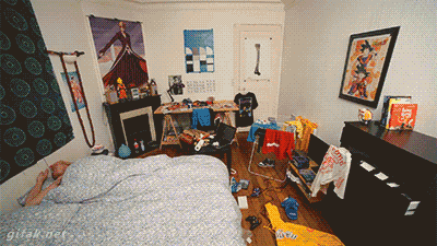 여자친구가 자취방으로 온다고 연락왔을때.gif | 인스티즈