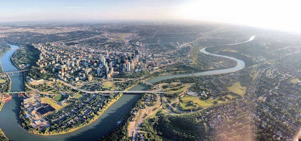 캐나다의 디트로이트 - 에트몬턴 항공사진들 | 인스티즈