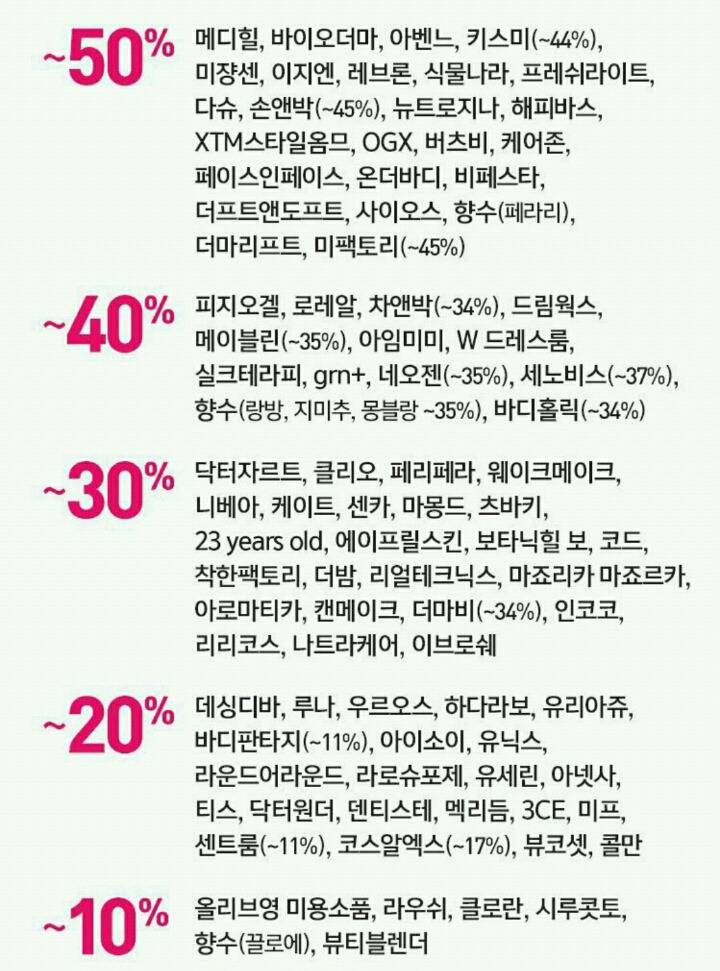 올리브영 10~50% 세일 | 인스티즈